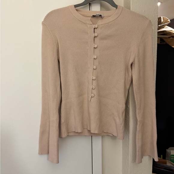 RIHOAS Tops - RIHOAS Cream Button-Down Women's Top